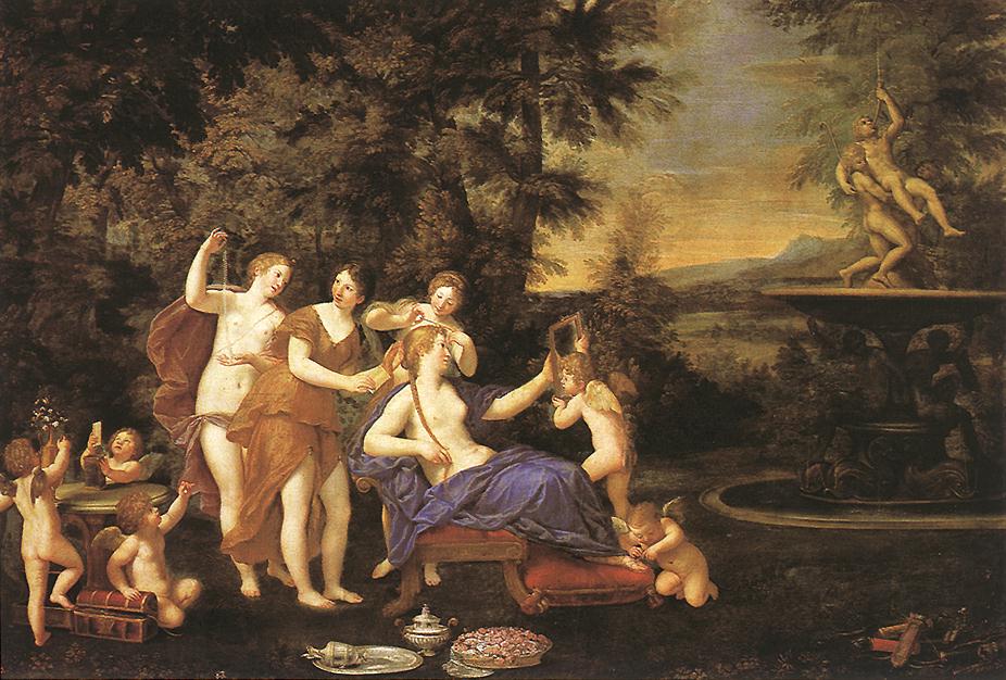 Vénus entourée de nymphes et d'amours