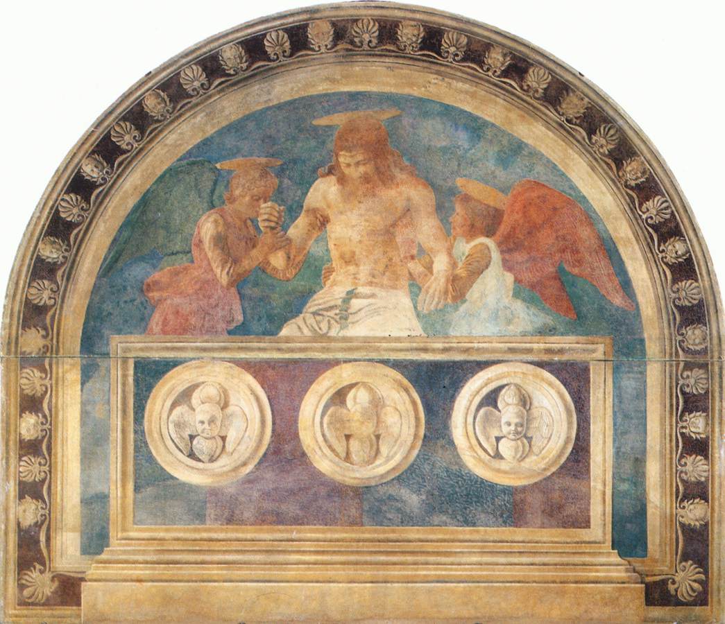 Christ dans le sépulcre avec deux anges