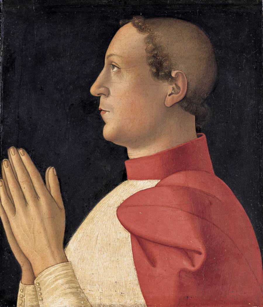 Portrait en profil du cardinal Philippe de Lévis