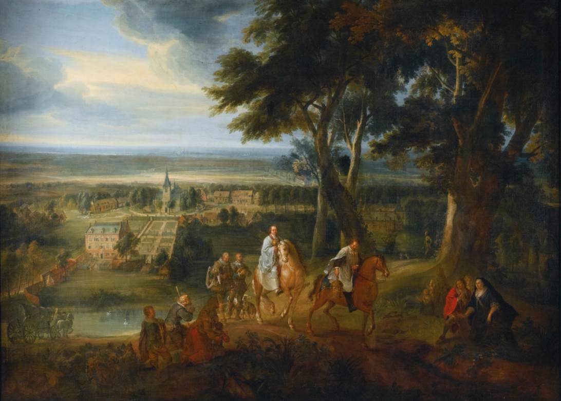Rudolf von Habsburg remettant son cheval à un prêtre