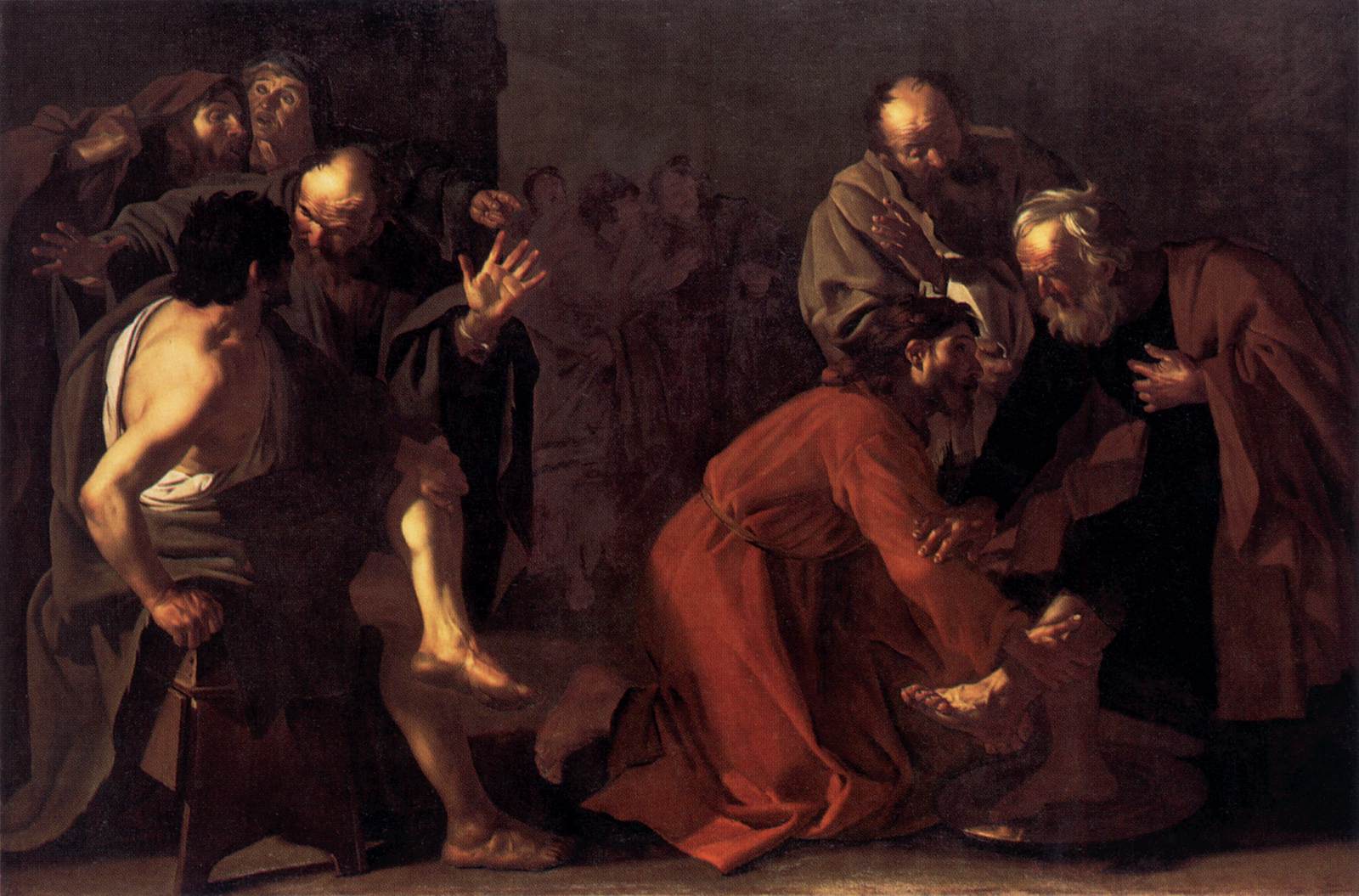 Le Christ lavant les pieds des apôtres