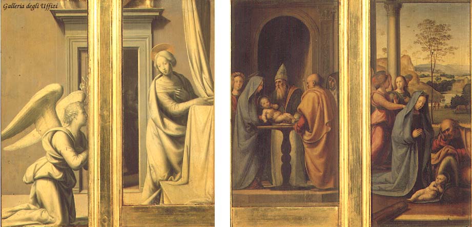 L'Annonciation (recto)   Circoncision et Nativité (verso)