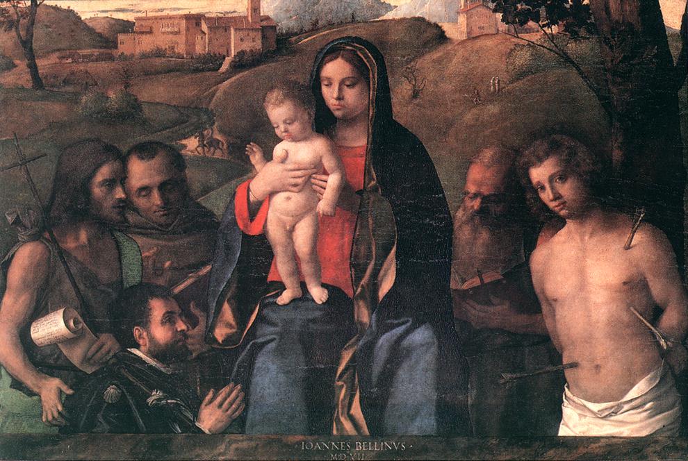 Madone et l'Enfant avec quatre saints et un donateur