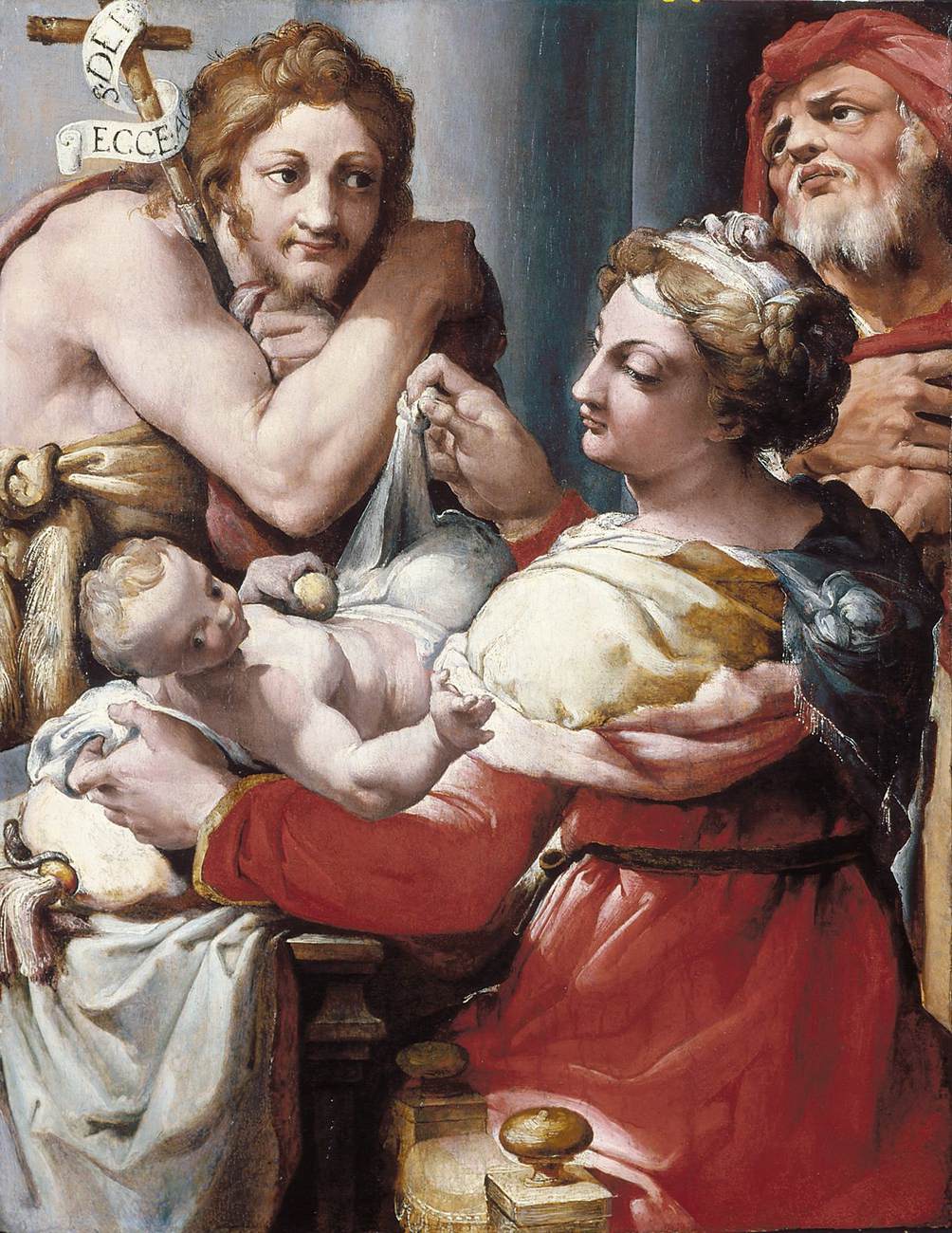 La Sainte Famille avec saint Jean-Baptiste