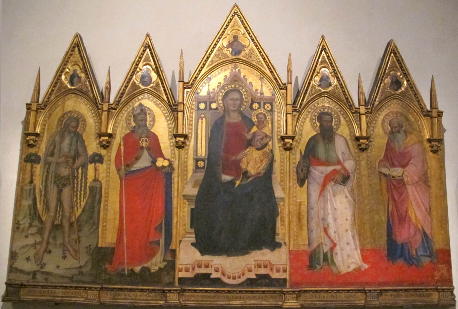 Polyptyque de la Vierge à l'Enfant et de quatre saints