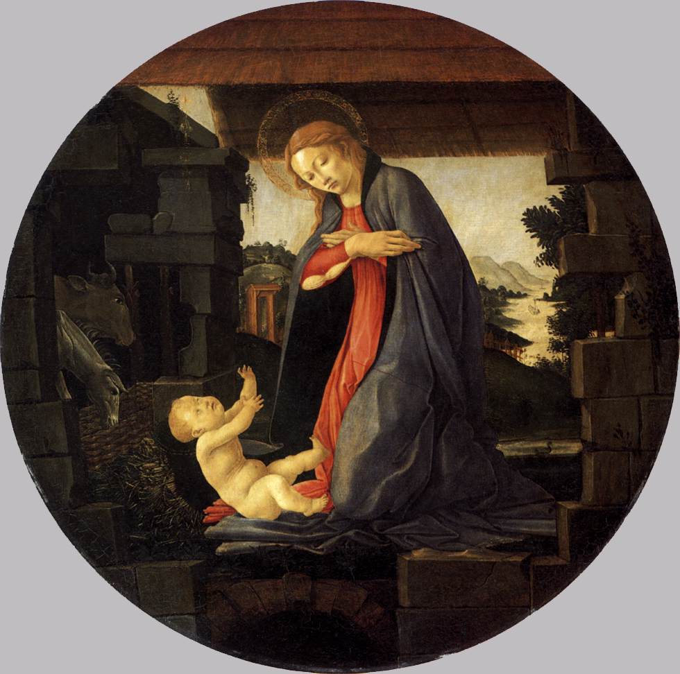 Vierge adorant l'Enfant