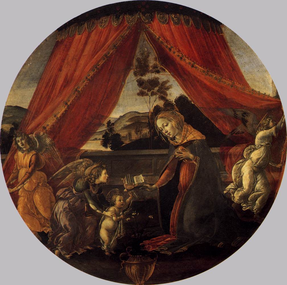 Vierge à l'Enfant avec trois anges (Madonna del Padiglione)