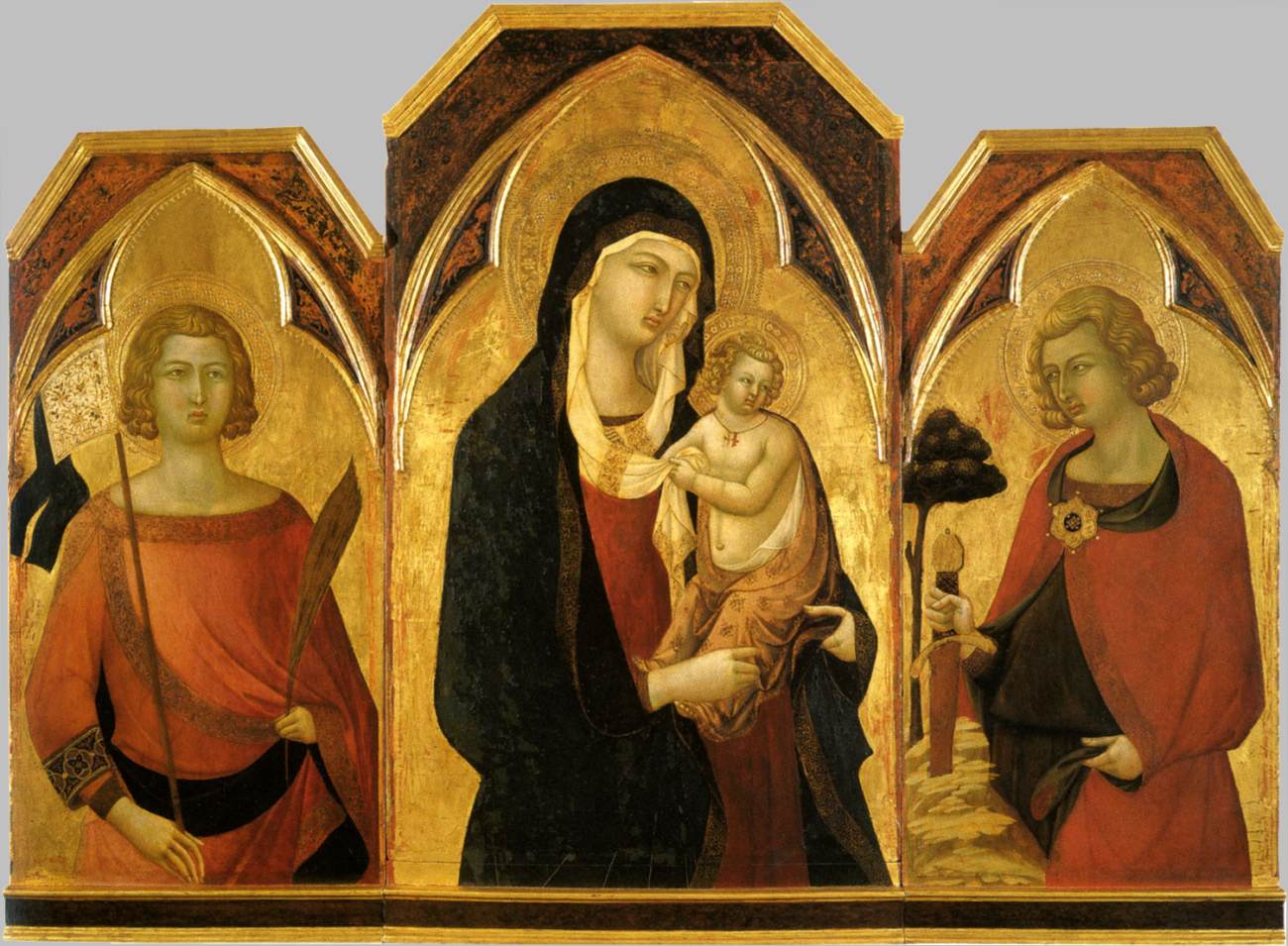 Vierge à l'Enfant avec des saints
