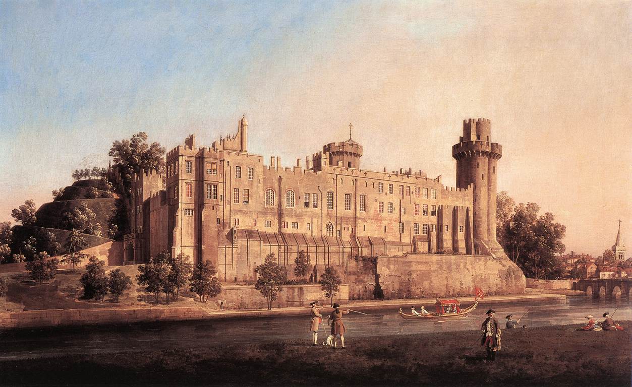 Le château de Warwick : la façade sud