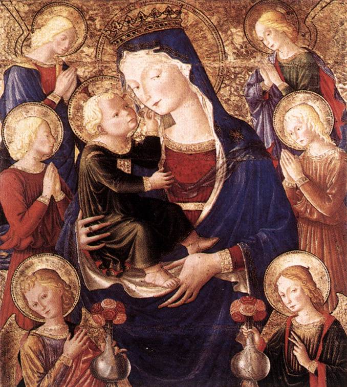 Vierge à l'Enfant avec des anges