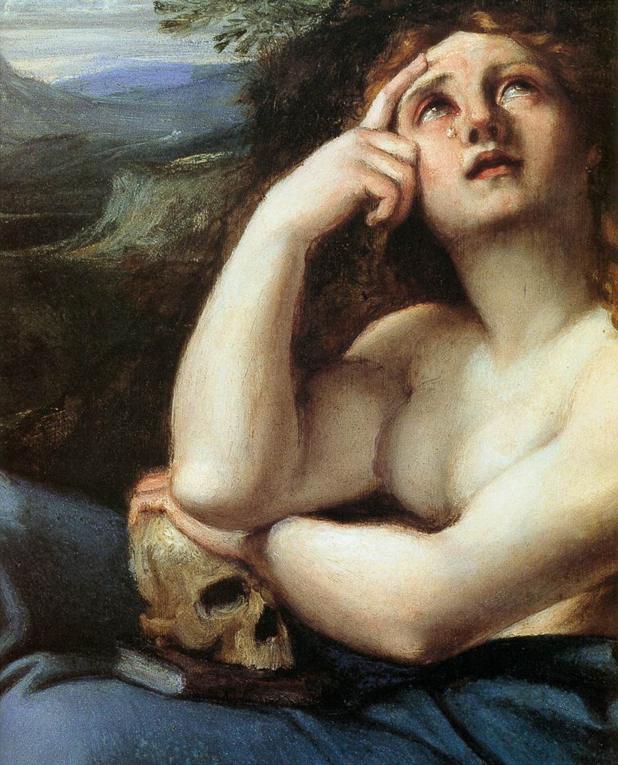 La Madeleine pénitente dans un paysage (détail)