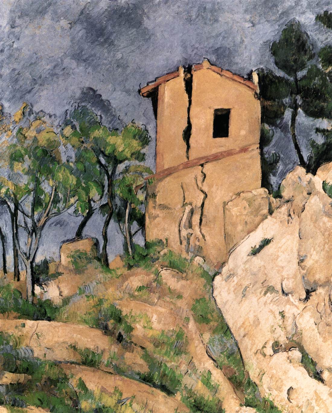 La Maison aux murs fissurés
