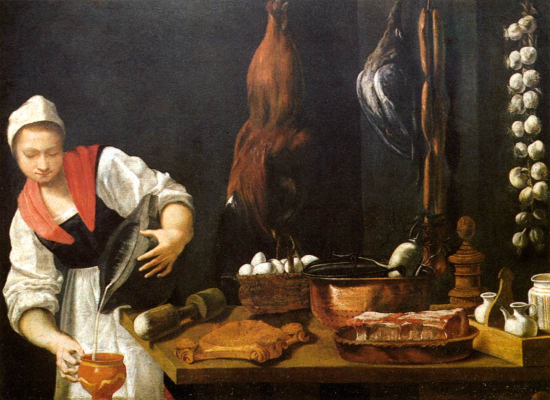 Jeune femme dans la cuisine