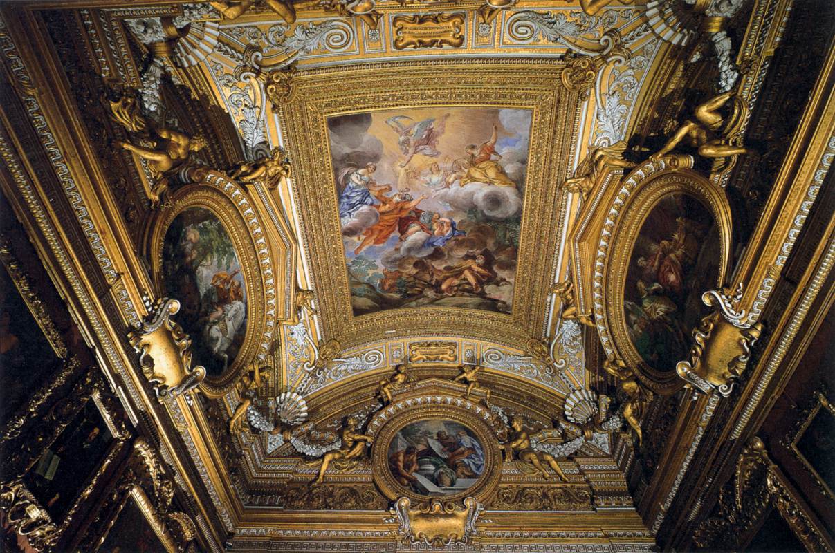 Fresque de plafond dans la Sala di Saturno