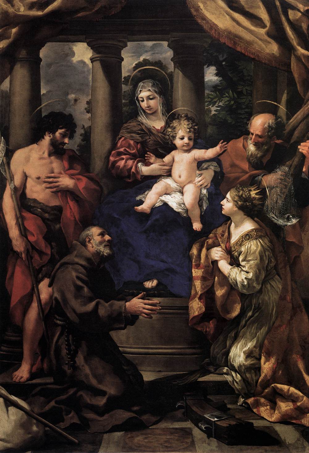 Vierge à l'Enfant avec des saints
