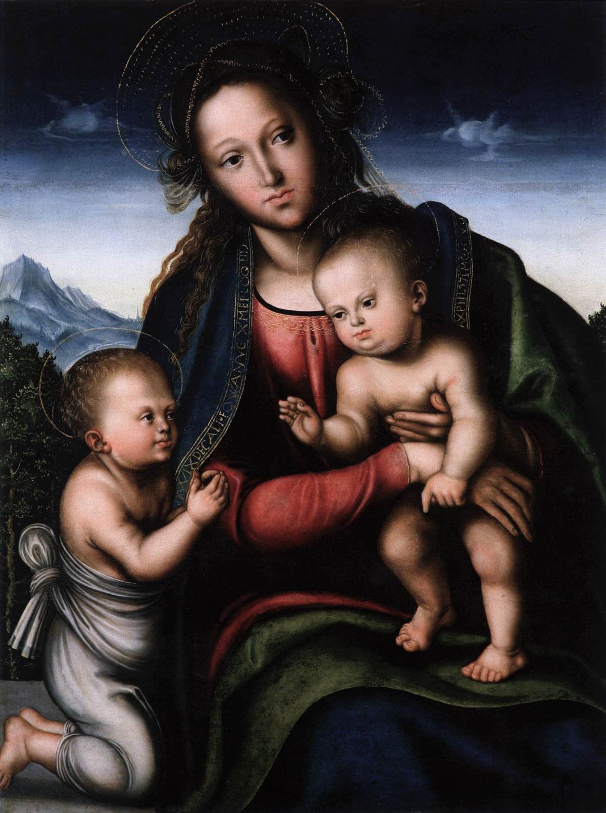 Vierge à l'Enfant avec le petit saint Jean