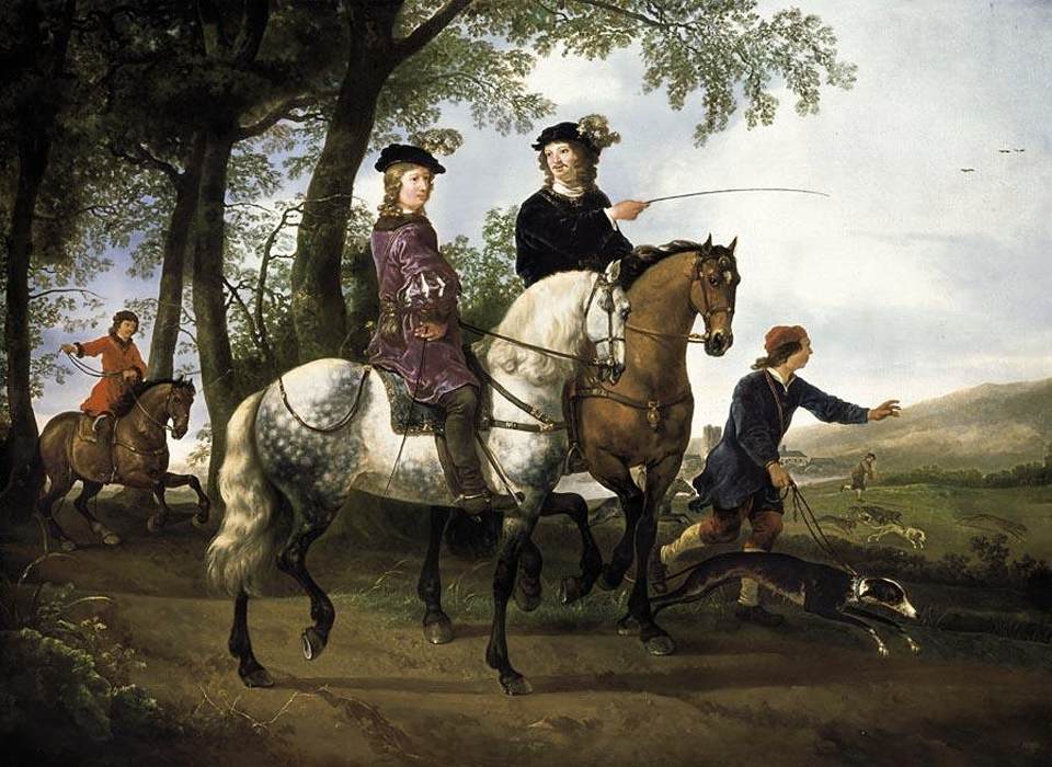 paysage avec a Hunt