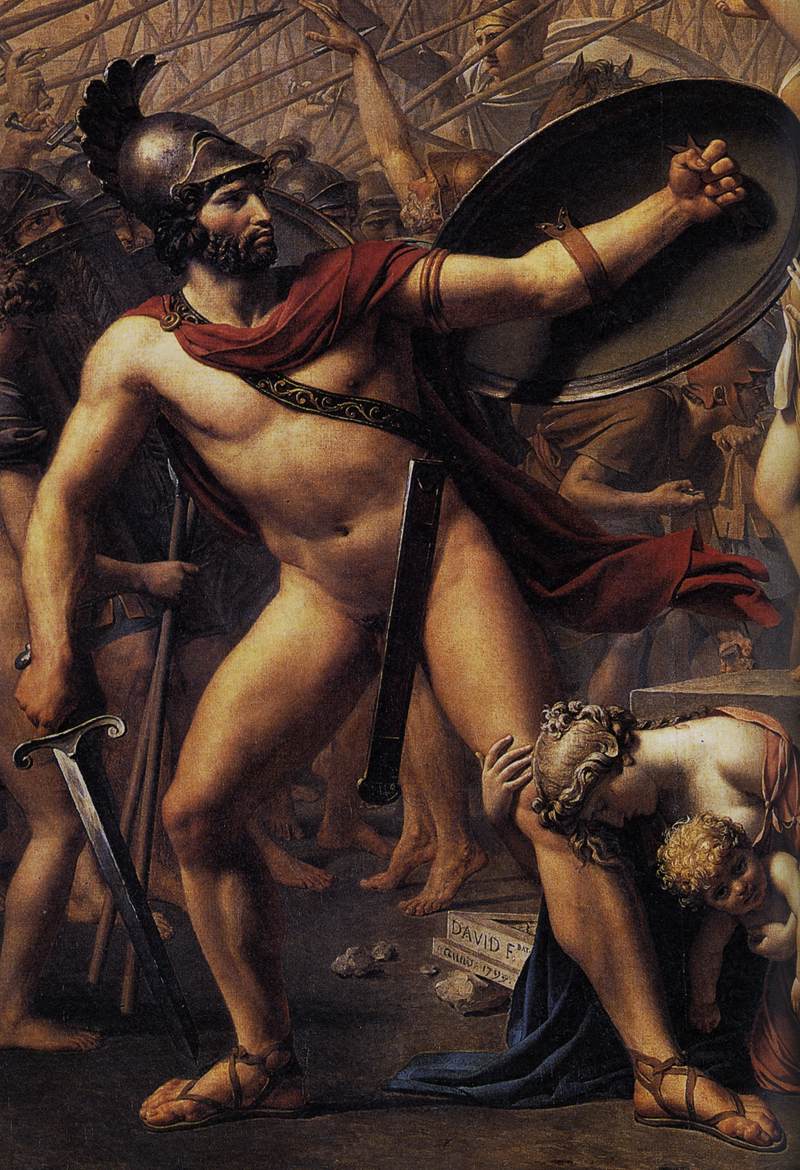 L'Intervention des Sabines (détail)