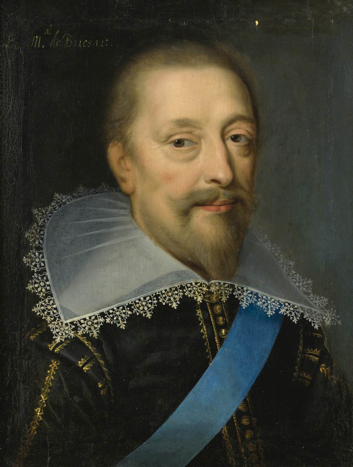 Portrait d'un homme à l'écharpe bleue
