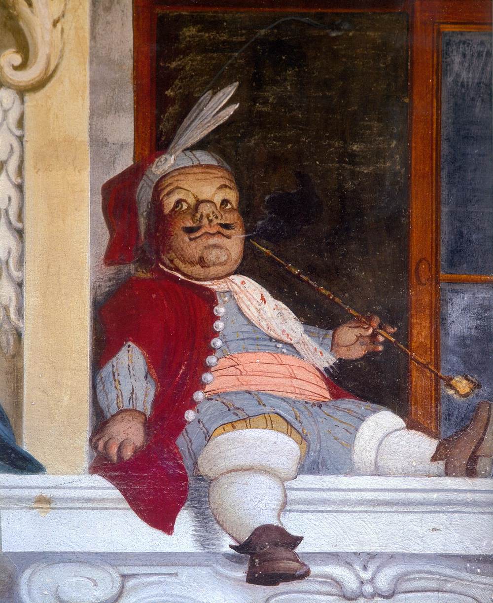 Fresque murale dans la salle de bal (détail)