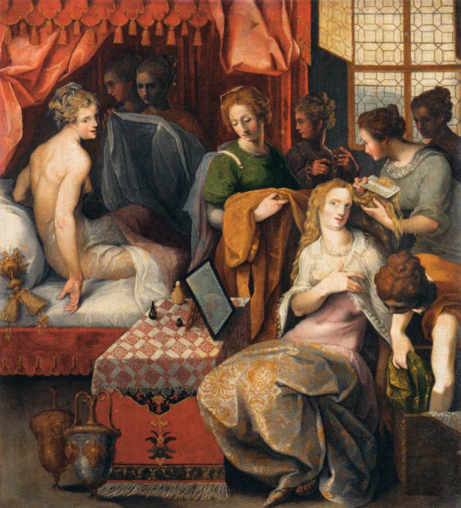 Hyanthe et Clymène à leur toilette