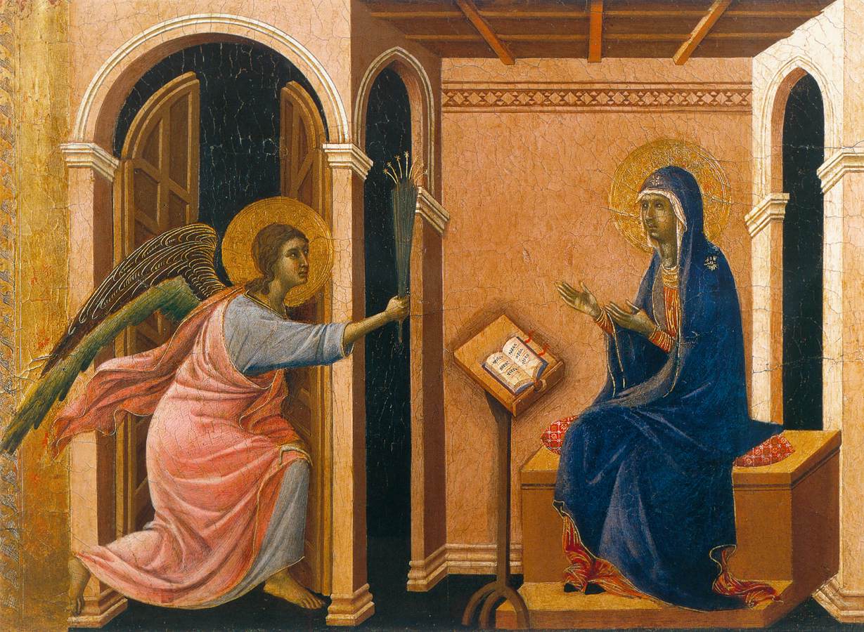 Annonce de la mort à la Vierge (panneau 1)