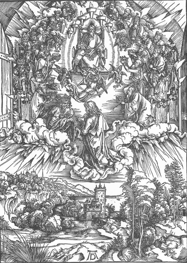 L'Apocalypse de saint Jean : 3. Saint Jean et les vingt-quatre vieillards dans le ciel