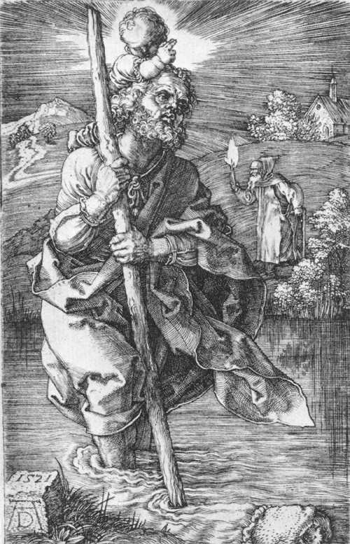 Saint Christophe tourné vers la droite