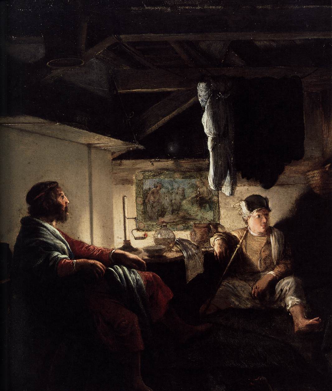 Jupiter et Mercure chez Philémon et Baucis (détail)