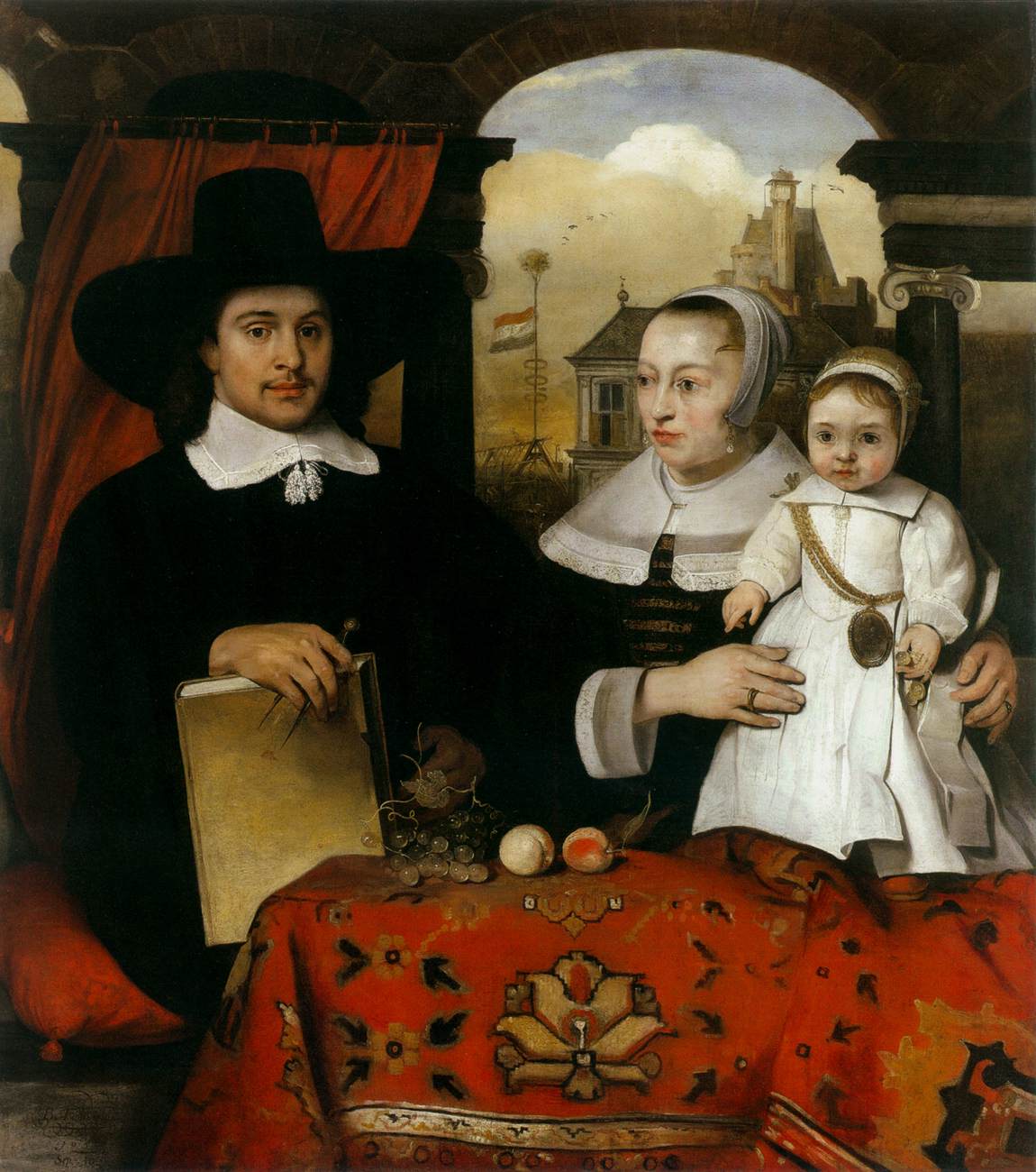 Portrait de Willem van der Helm et de sa famille