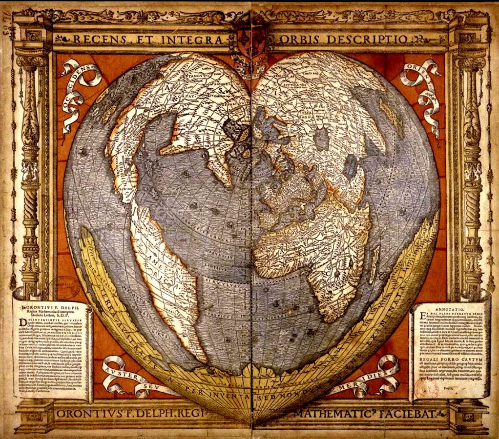 Carte en forme de cœur