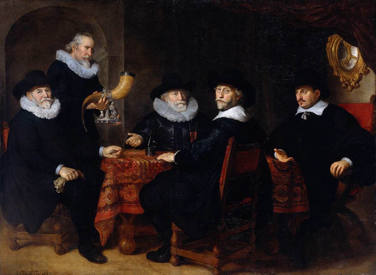 Les quatre gouverneurs de la garde civique des arquebusiers d'Amsterdam
