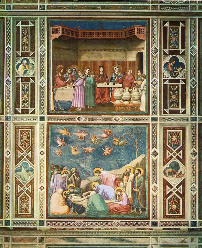 Scènes avec des bandes décoratives