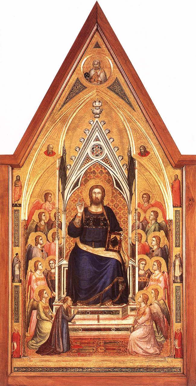 Le triptyque Stefaneschi : Christ en majesté