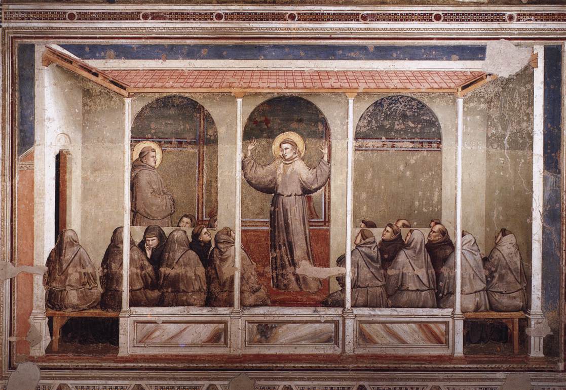Scènes de la vie de saint François : 3. Apparition à Arles