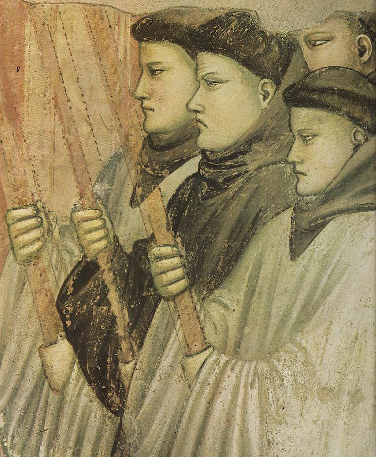 Scènes de la Vie de Saint François : 4. Mort et Ascension de Saint François (détail)
