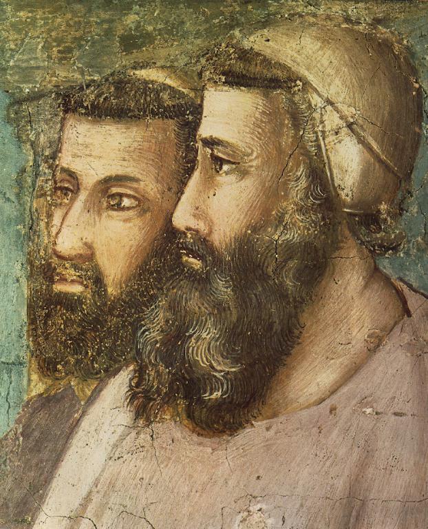 Scènes de la vie de saint François : 5. Confirmation de la règle (détail)