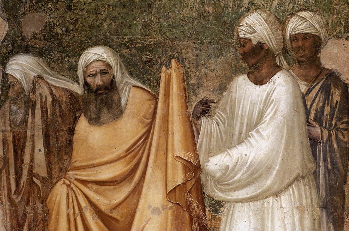 Scènes de la Vie de Saint François : 6. Saint François devant le sultan (détail)
