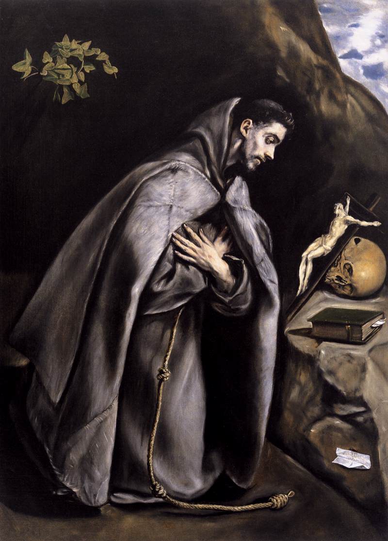 Saint François méditant