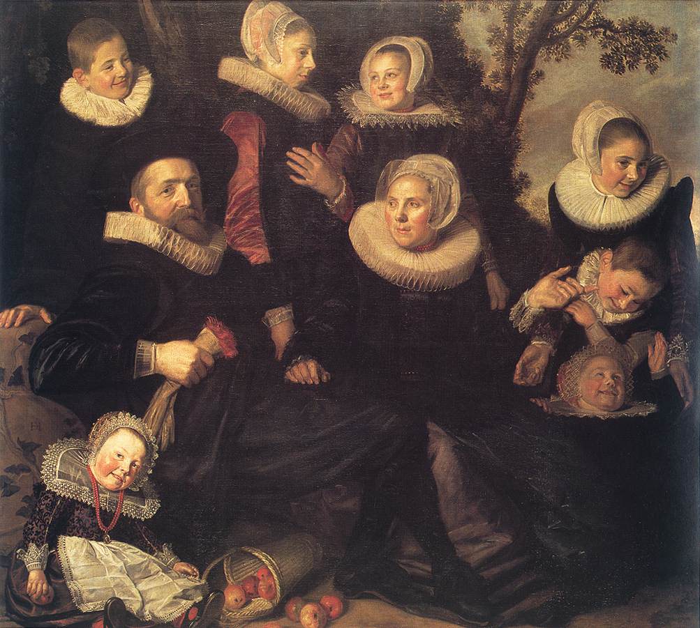 Portrait de famille dans un paysage