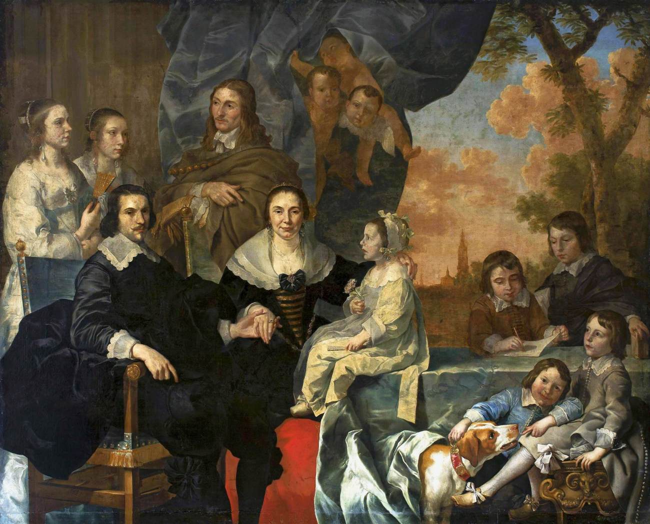 Autoportrait avec sa famille