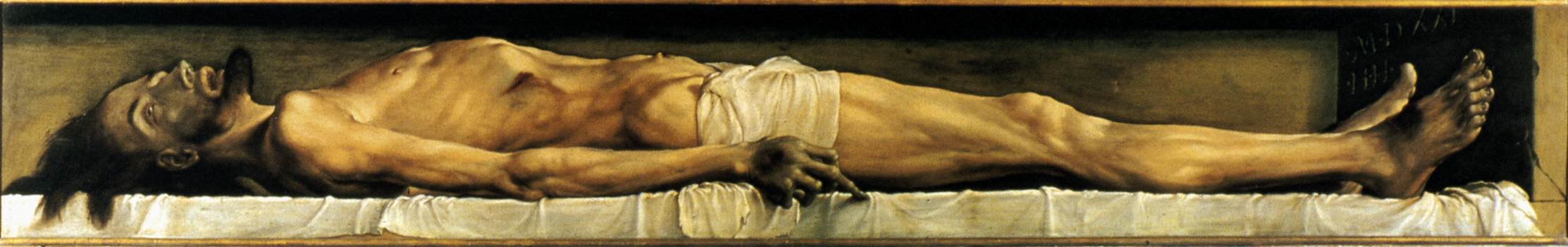 Le corps du Christ mort dans le tombeau