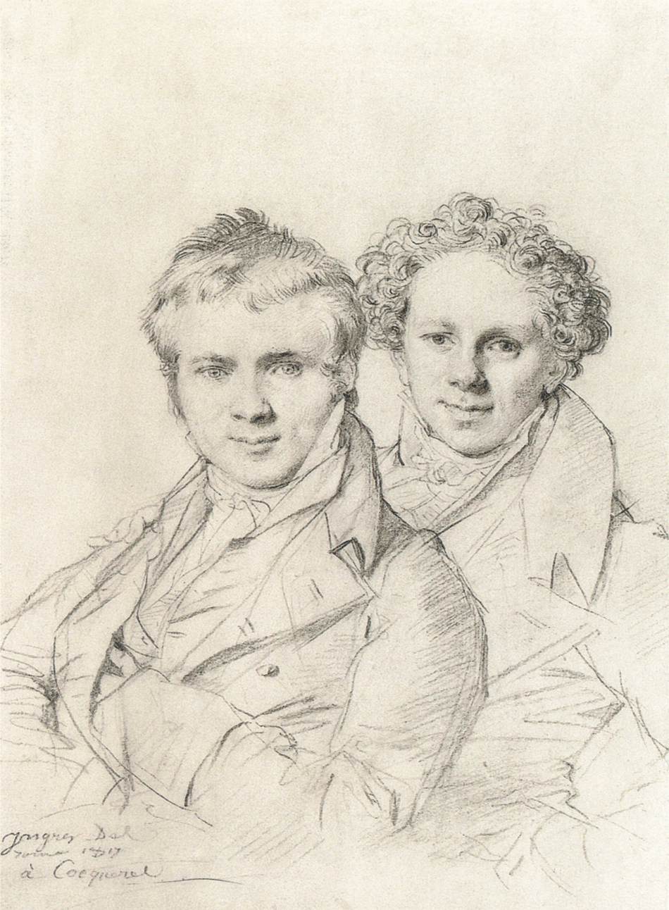 Double portrait d'Otto Magnus von Stackelberg et de Jacob Linckh