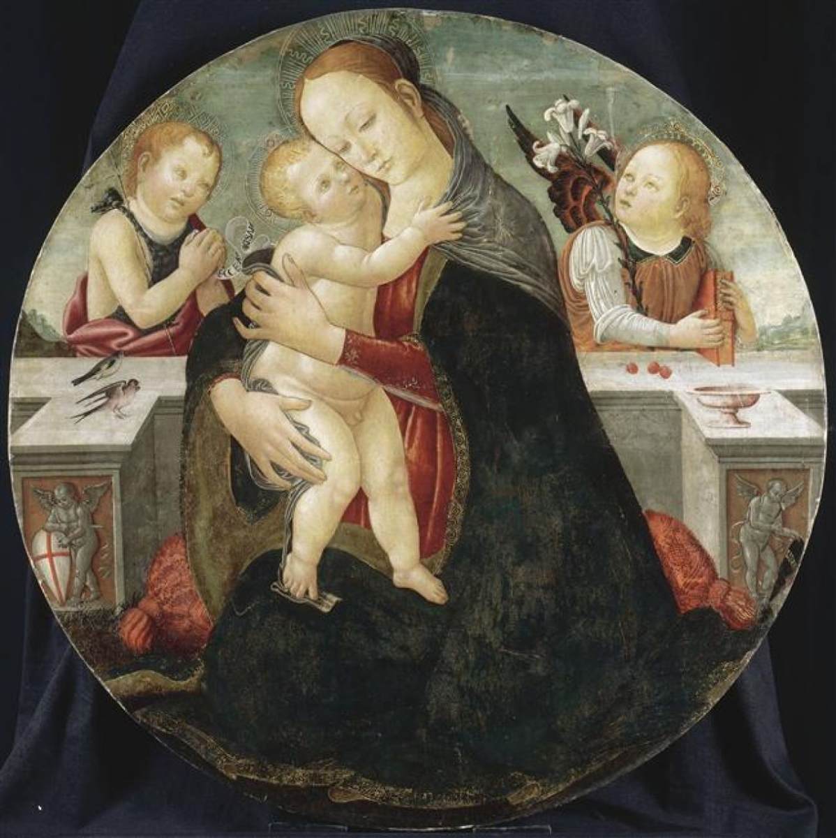 Vierge à l'Enfant avec le jeune saint Jean et un ange