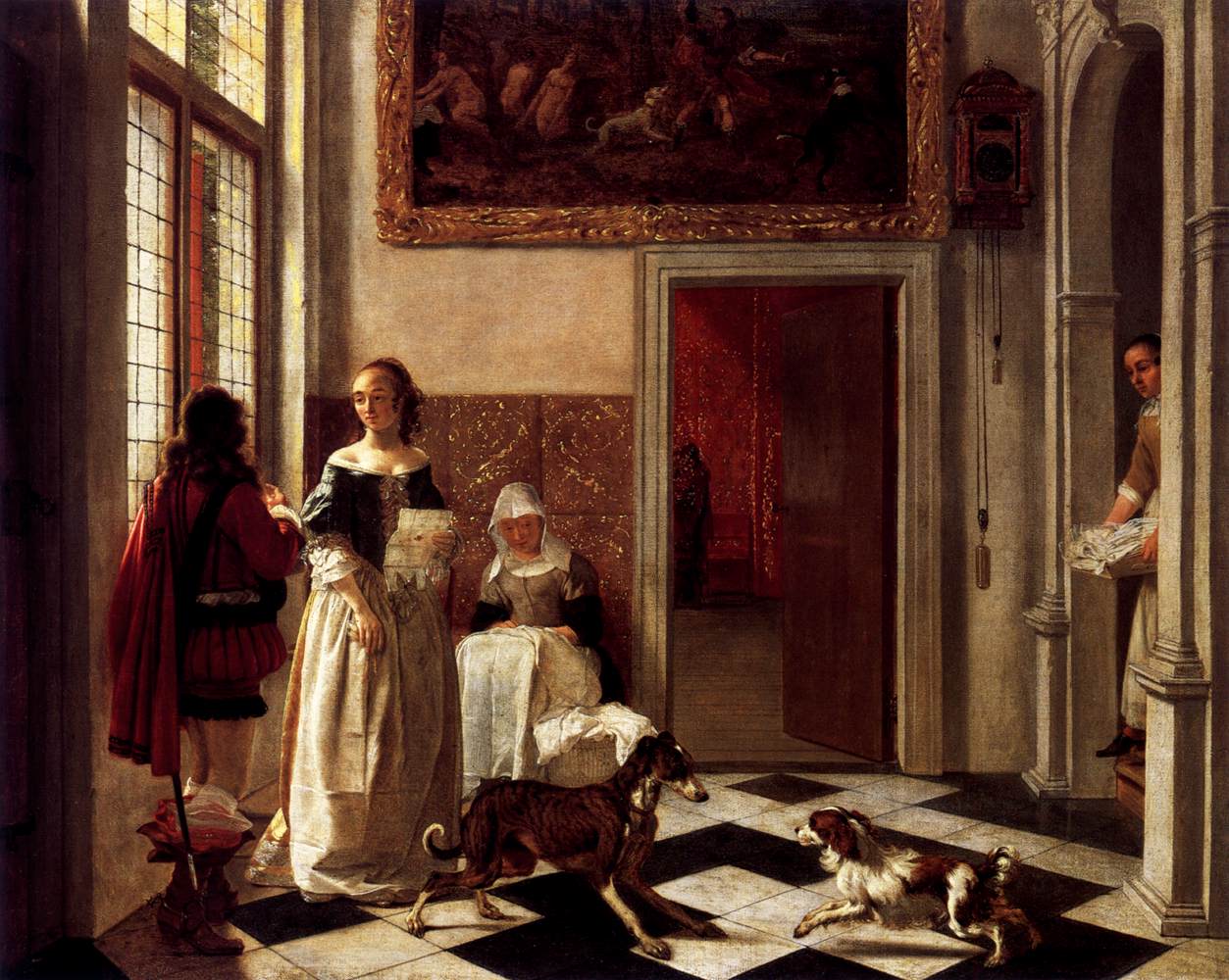 Femme recevant une lettre