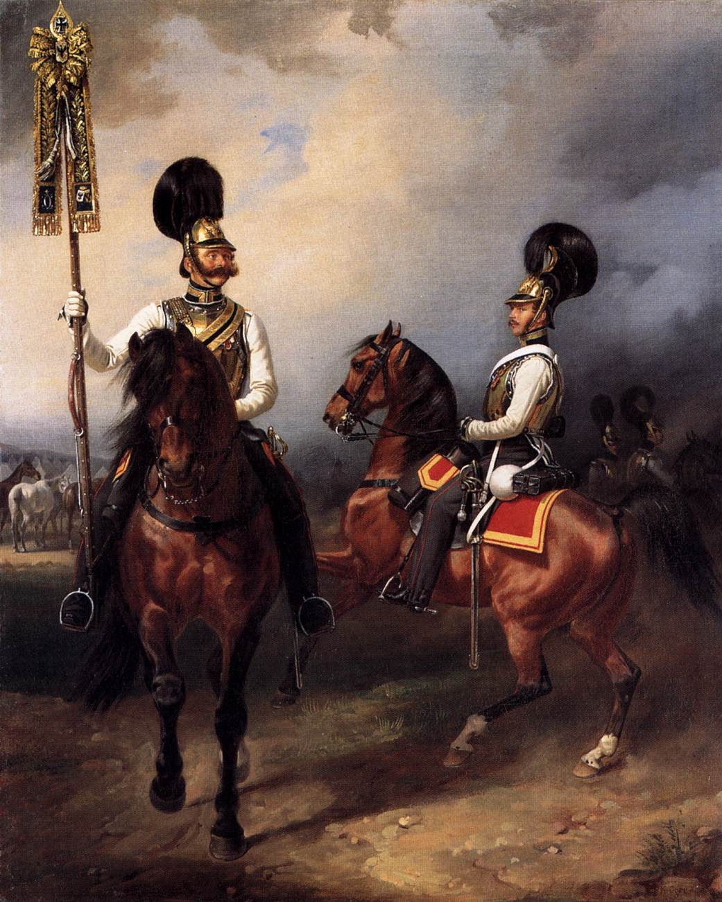 Deux cuirassiers du régiment du tsar Nicolas Ier