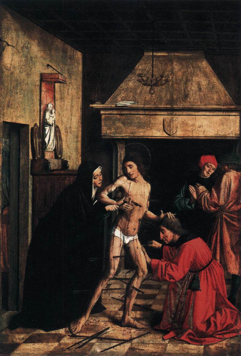 Sainte Irène soignant saint Sébastien