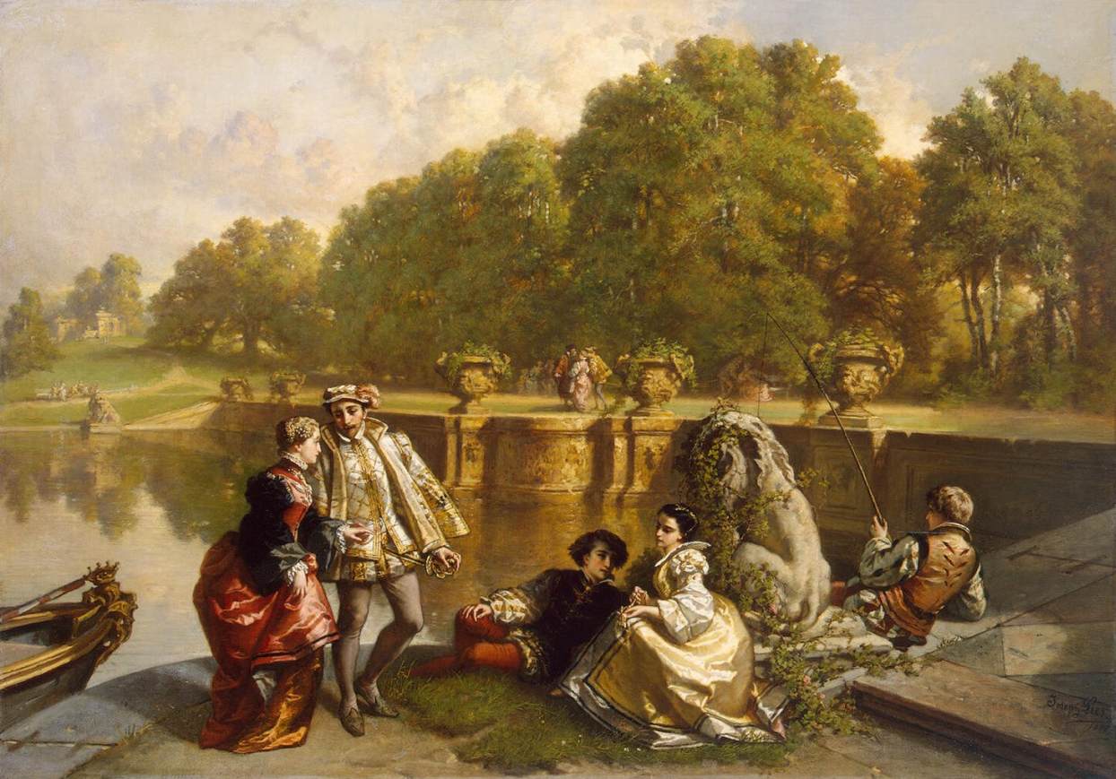 Scène dans un parc
