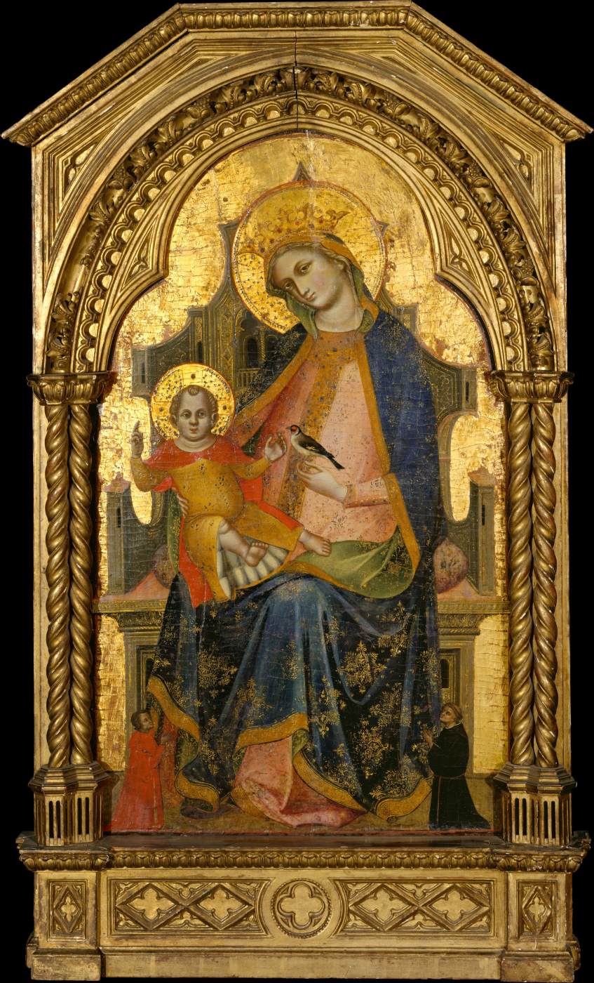 Vierge à l'Enfant en majesté avec deux donateurs