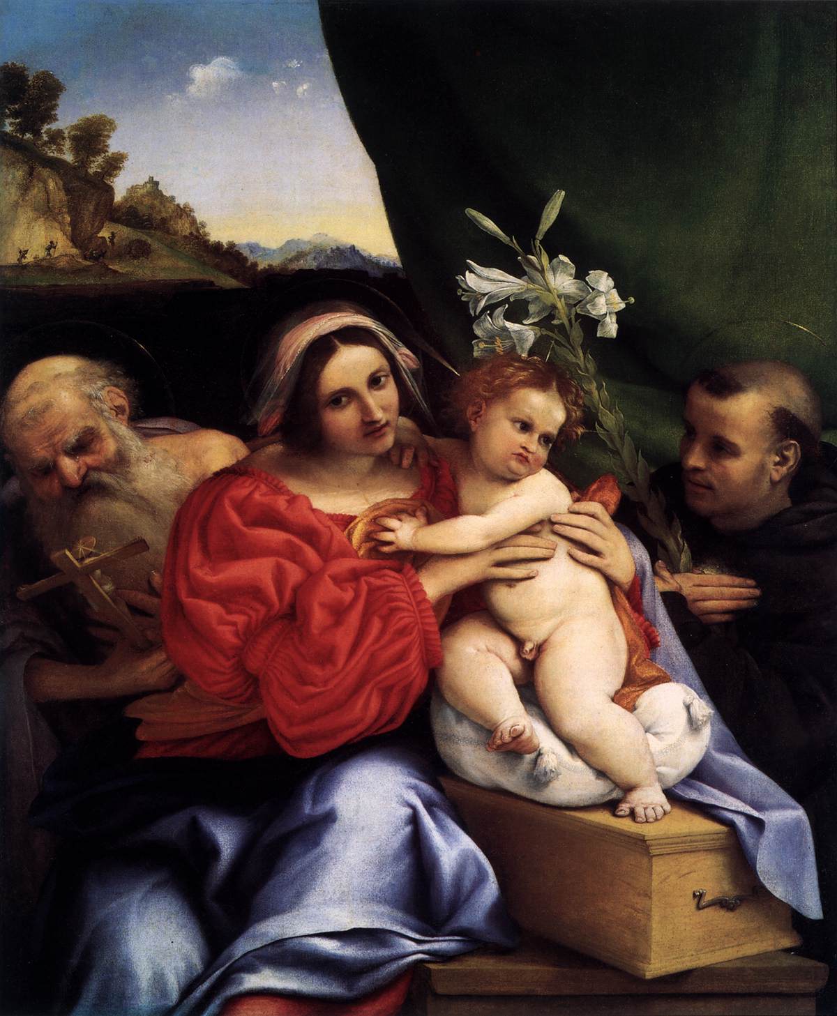 Vierge à l'Enfant avec saint Jérôme et saint Nicolas de Tolentino